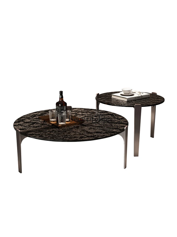 Minimalist Italian Light Luxury Stainless Steel round Combination Water Ripple Glass Tea Table
Minimalist Italian Light Luxury Stainless Steel round Combination Water Ripple Glass Tea Table