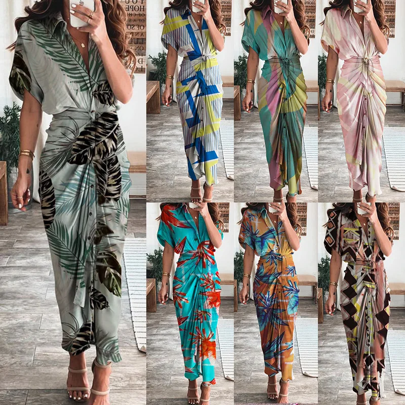 2023 Sexy Spring and Summer New Temperament Fashion Print Dress Waist Shirt Dress Street Dress Women's Dress Evening Dress
2023 Sexy Spring and Summer New Temperament Fashion Print Dress Waist Shirt Dress Street Dress Women's Dress Evening Dress