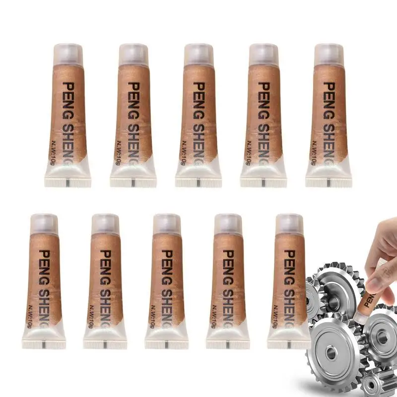 

10Pcs Anti Seize Lubricant Temperature Assembly Lubricant Fast Acting Copper Grease Against Galling Seizure Rust For Car Protect