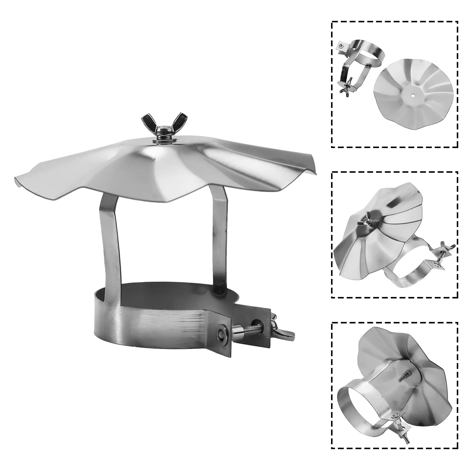 Chimney Rain Cap Vent Cap Application Chimney Tube Cowl Rain Cover Rainproof Roof Silver Stainless Steel Brand New
Chimney Rain Cap Vent Cap Application Chimney Tube Cowl Rain Cover Rainproof Roof Silver Stainless Steel Brand New