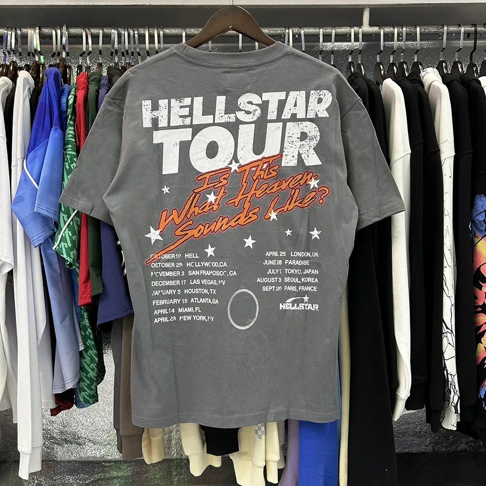 Hellstar Tour-это то, что звучит небес, с большим рисунком черепа, мужские короткие рукава
Hellstar Tour-это то, что звучит небес, с большим рисунком черепа, мужские короткие рукава