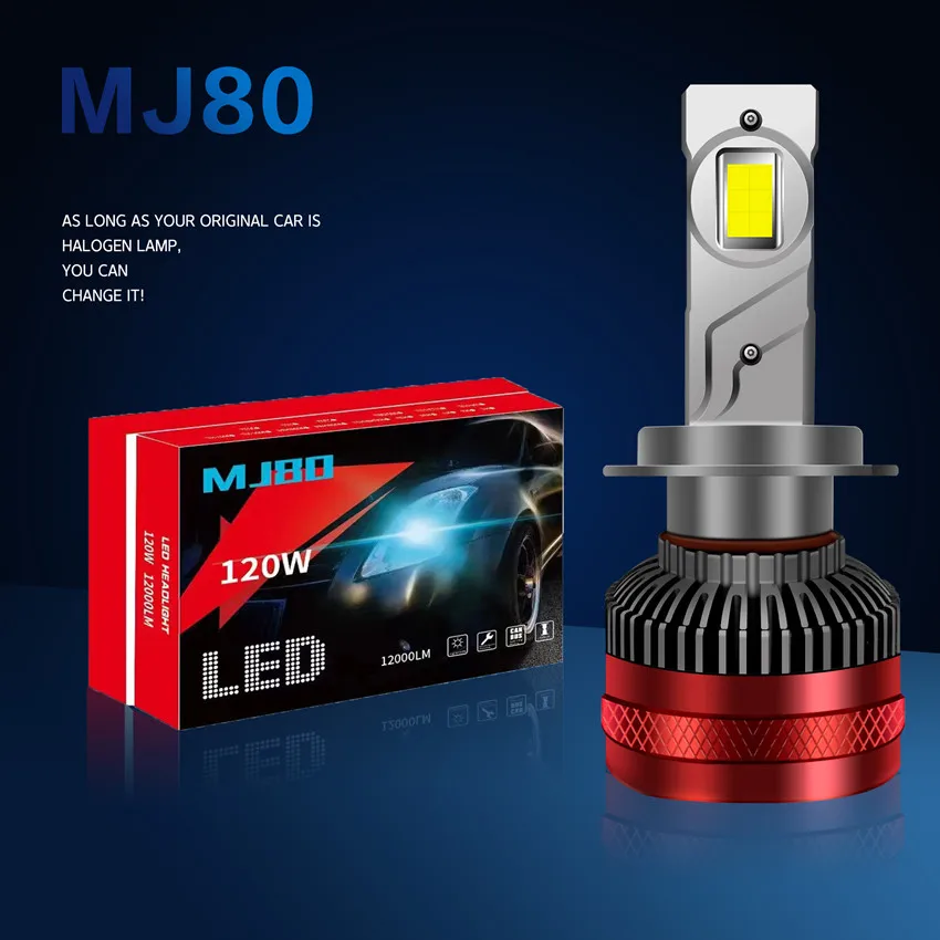 H4 120W 12000LM H7 LED Bulb LED H7 headlight kit Fog Light H4 H7 H8 H11 H1 9005 9012 Car LED Lamp LED Headlights Bulb
H4 120W 12000LM H7 LED Bulb LED H7 headlight kit Fog Light H4 H7 H8 H11 H1 9005 9012 Car LED Lamp LED Headlights Bulb