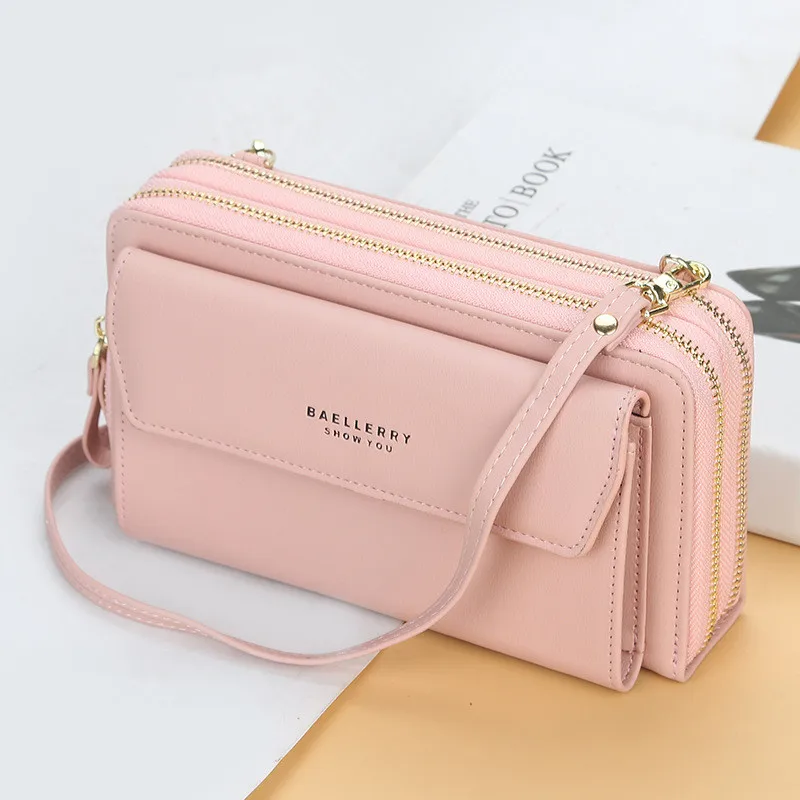 Large Capacity Ladies Long Wallet Double Zipper Fashionable Versatile Women Messenger Bags Square Cellphone Pouch Accessories
Large Capacity Ladies Long Wallet Double Zipper Fashionable Versatile Women Messenger Bags Square Cellphone Pouch Accessories