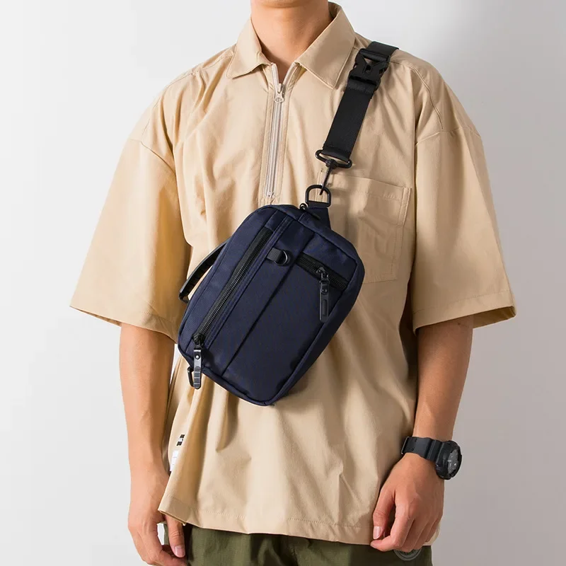 

Solid Causal Nylon Color Style Sling Shoulder Square Crossbody Japanese Bag Waterproof Urban Commuter Travel Men Zipper