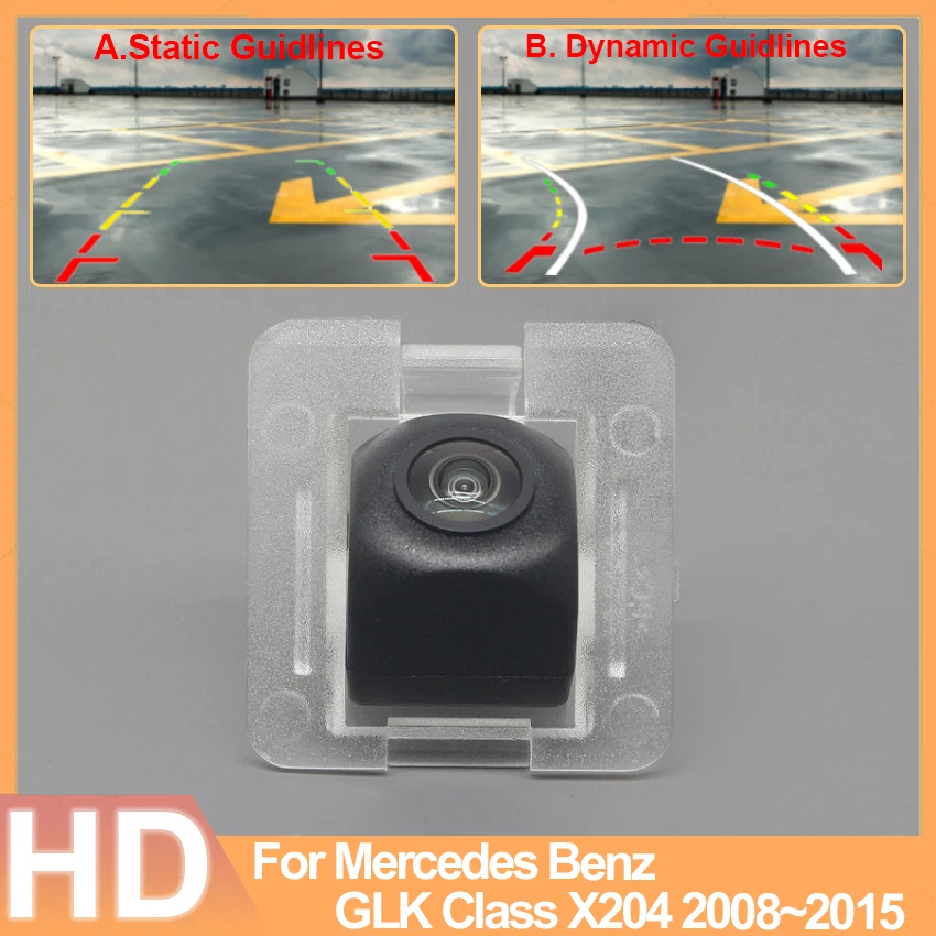 

HD CCD рыбий глаз камера заднего вида для Mercedes Benz GLK Class X204 2008 ~ 2010 2011 2012 2013 2014 2015 автомобильный монитор парковки заднего хода