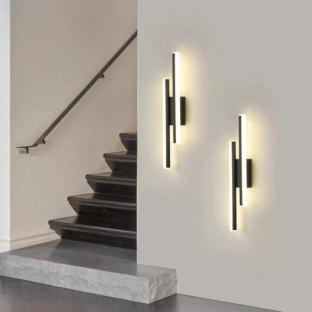 

Modern Led Wall Lamps Living Room Bedroom Bedside Lamp Nordic Creative Stair Corridor Wall Sconce Lighting Indoor LED Fixtures