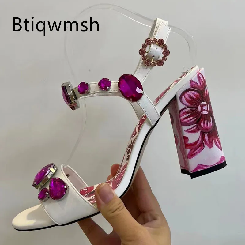 Pink Luxury Rhinestone Sandals Woman Open Toe White Real Leather Square High Heels Women Sexy Wedding Shoes
Pink Luxury Rhinestone Sandals Woman Open Toe White Real Leather Square High Heels Women Sexy Wedding Shoes