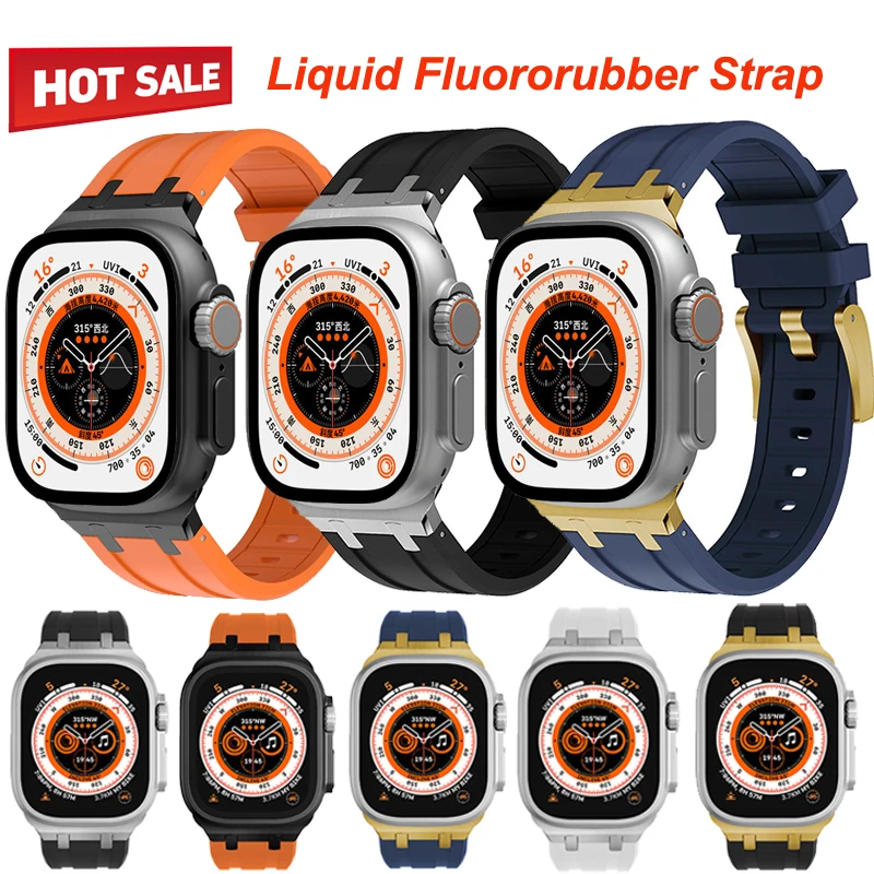 Silicone Soft Strap For Apple Watch 8 Ultra 49mm 45mm 41mm Sports Rubber Band For iWatch 7 6 5 4 SE 44mm 42mm 40mm 38mm Bracelet
Silicone Soft Strap For Apple Watch 8 Ultra 49mm 45mm 41mm Sports Rubber Band For iWatch 7 6 5 4 SE 44mm 42mm 40mm 38mm Bracelet