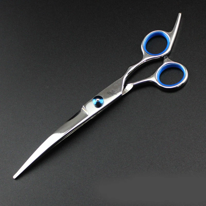 7.0inch blue pet grooming scissors set straight cut teeth cut fish bone scissors 7.0inch blue pet grooming scissors set straight cut teeth cut fish bone scissors