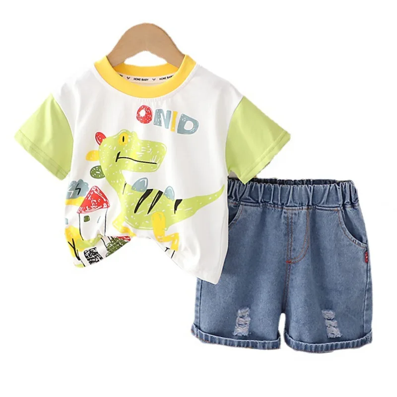 New Summer Children Girls Outfits Baby Clothes Suit Boys Cartoon T-Shirt Shorts 2Pcs/Sets Toddler Casual Costume Kids Tracksuits
New Summer Children Girls Outfits Baby Clothes Suit Boys Cartoon T-Shirt Shorts 2Pcs/Sets Toddler Casual Costume Kids Tracksuits