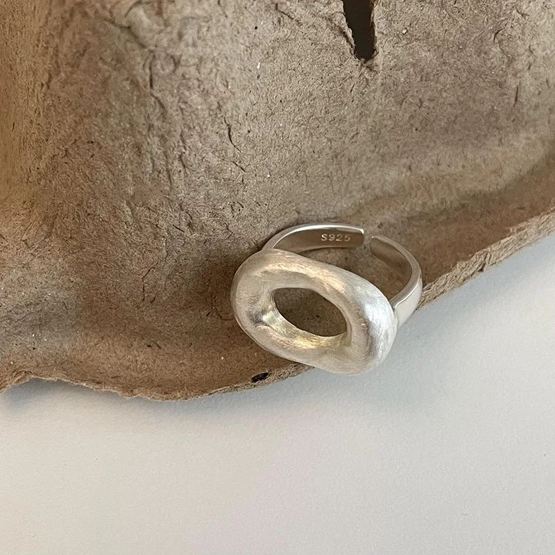 PANJBJ Silve Color Irregular Hollow Scrub Ring for Women Girl Design Geometric Korean Finger Jewelry Birthday Gift Dropshipping 
PANJBJ Silve Color Irregular Hollow Scrub Ring for Women Girl Design Geometric Korean Finger Jewelry Birthday Gift Dropshipping