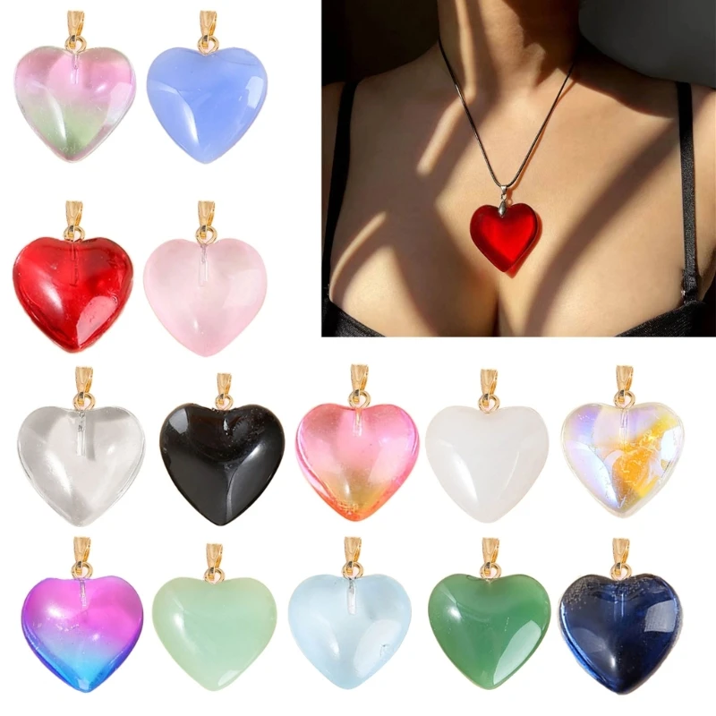 5Piece Glossy Heart Shaped Pendant Sweet Cool Heart Charm with Hole DIY Necklace Jewelry Making Backpack Keychain Charm
5Piece Glossy Heart Shaped Pendant Sweet Cool Heart Charm with Hole DIY Necklace Jewelry Making Backpack Keychain Charm