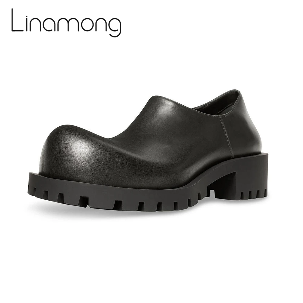 Black Leather Derby Slip On Dress Shoes for Men Novelty Design Designer Leather Shoes Round Toe Chunky Rubber Lug Sole Men Shoes
Black Leather Derby Slip On Dress Shoes for Men Novelty Design Designer Leather Shoes Round Toe Chunky Rubber Lug Sole Men Shoes