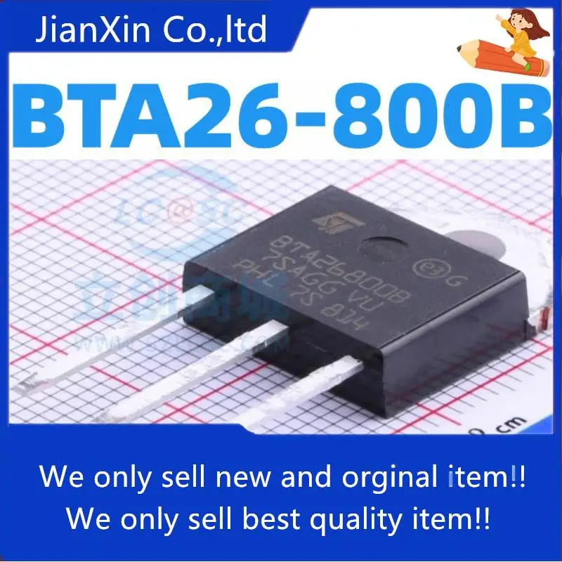 10pcs orginal new Silicon controlled BTA26-800B 25A800V bidireconal silicon controlled TO-3P thyristor high power
10pcs orginal new Silicon controlled BTA26-800B 25A800V bidireconal silicon controlled TO-3P thyristor high power