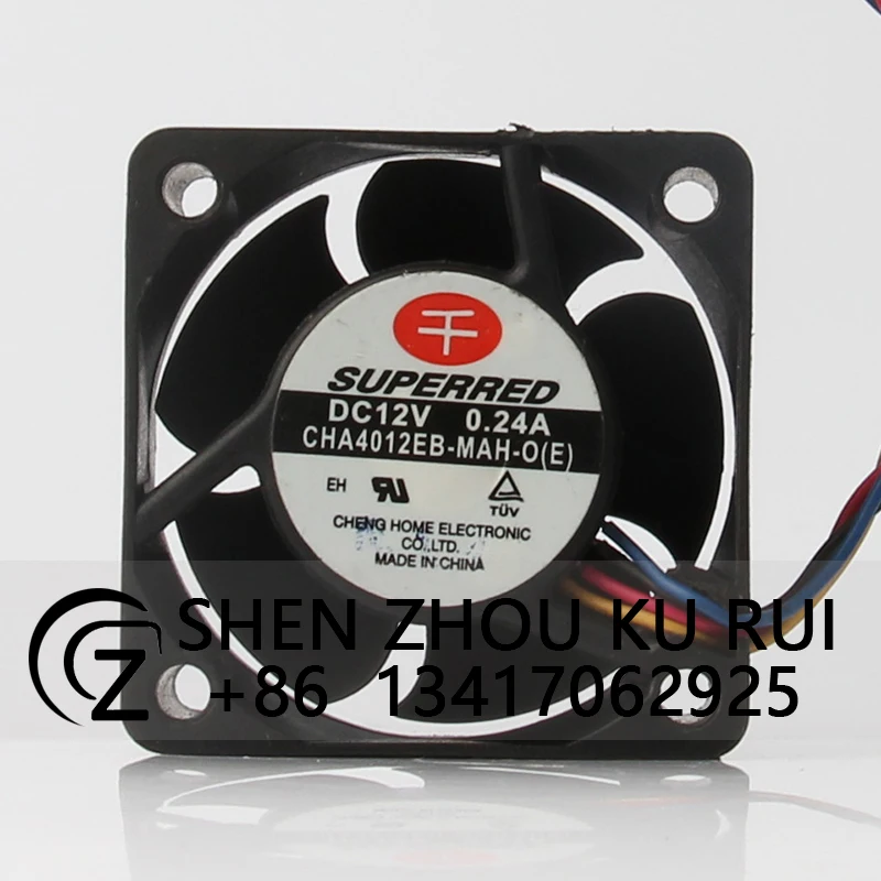 

CHA4012EB-MAH-O Case Fan for Qianhong 24V 48V DC12V 0.24A EC AC 40x40x20mm 4cm 4020 PWM 4-wire Temperature Controlled Axial Flow