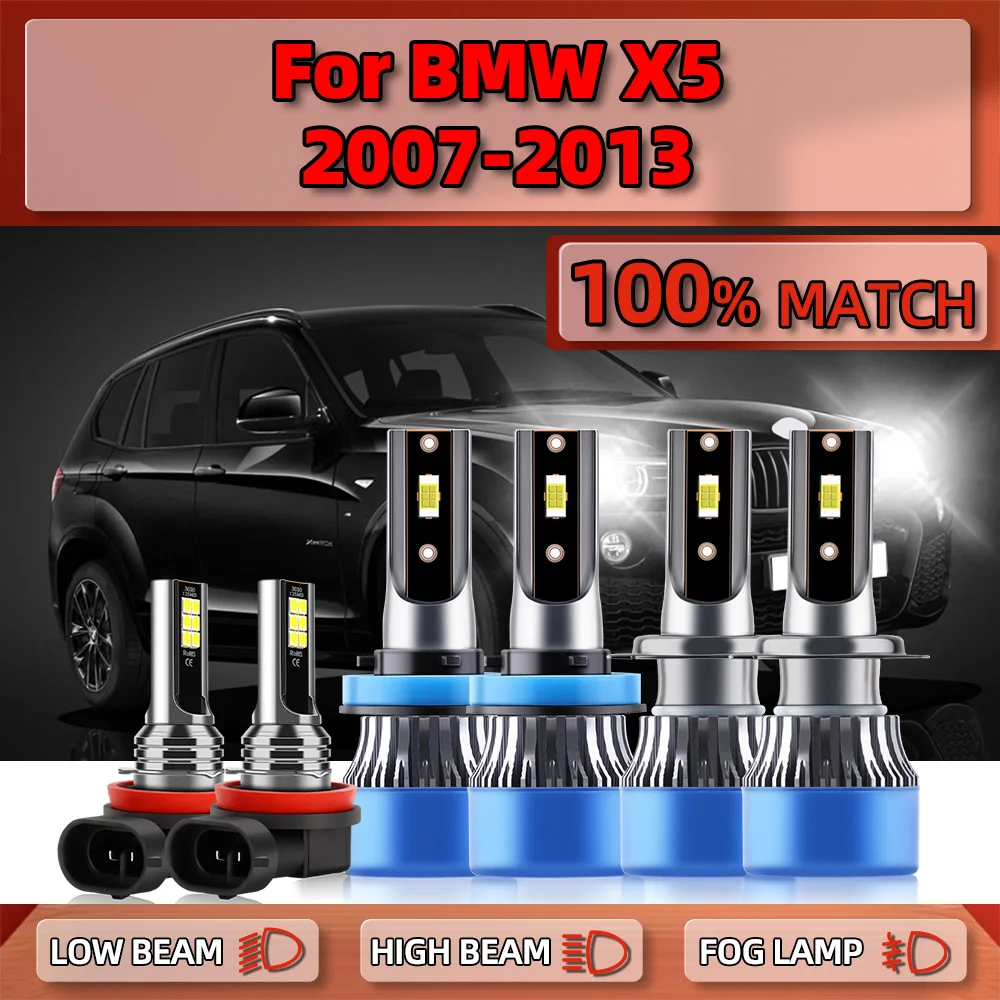 Canbus LED Headlight Bulbs 60000LM Super Bright Auto Lamps 6000K 12V Fog Lights For BMW X5 2007 2008 2009 2010 2011 2012 2013
Canbus LED Headlight Bulbs 60000LM Super Bright Auto Lamps 6000K 12V Fog Lights For BMW X5 2007 2008 2009 2010 2011 2012 2013