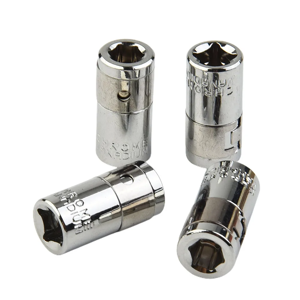 4PCS 1/4" Square Drive To 1/4" Hex Socket Bits Converter Screwdriver Bit Adapter Silver Tool Accessories
4PCS 1/4" Square Drive To 1/4" Hex Socket Bits Converter Screwdriver Bit Adapter Silver Tool Accessories