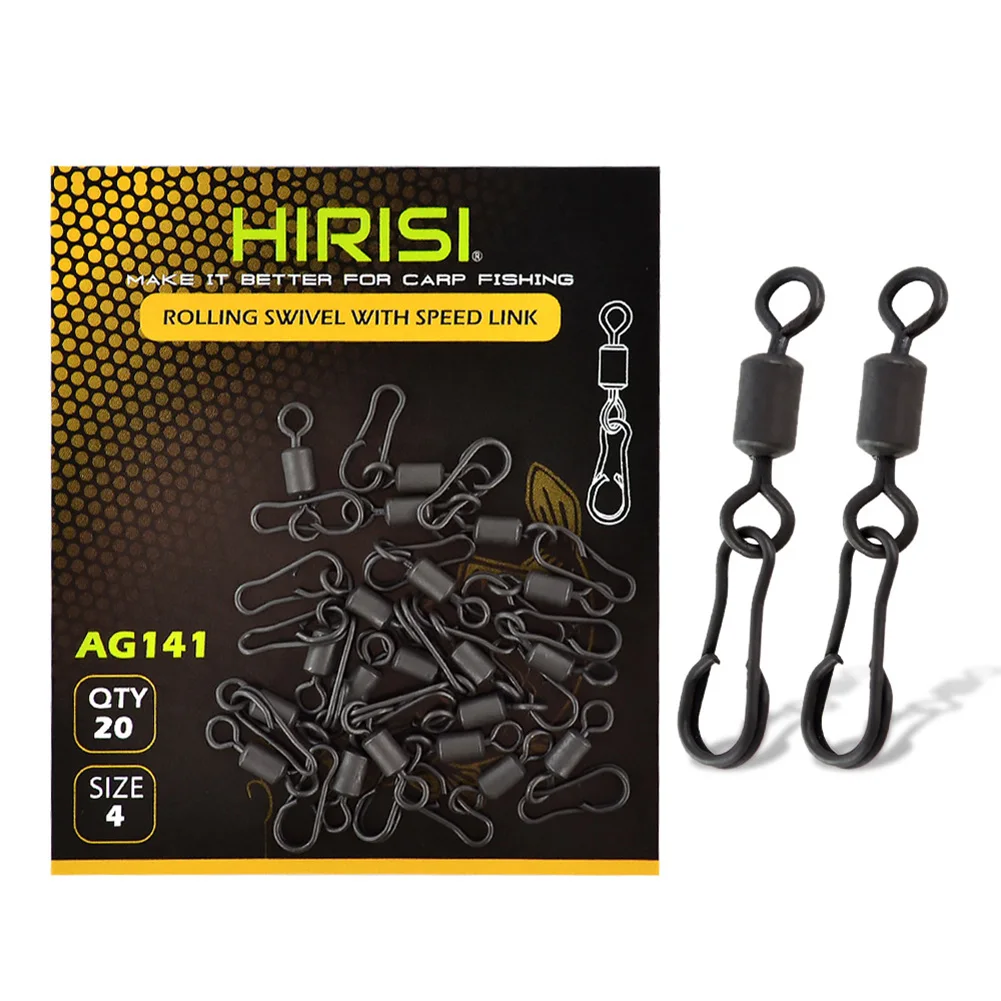 20pcs Carp Fishing Swivel Quick Change Hooklink Clips Link Rig Rings Q-Shaped Fishing Connector Fishing Tackle Accessories
20pcs Carp Fishing Swivel Quick Change Hooklink Clips Link Rig Rings Q-Shaped Fishing Connector Fishing Tackle Accessories