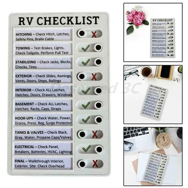 Generic Multipurpose Memo Checklist Todolist Pad 5''x8'' Adjustable