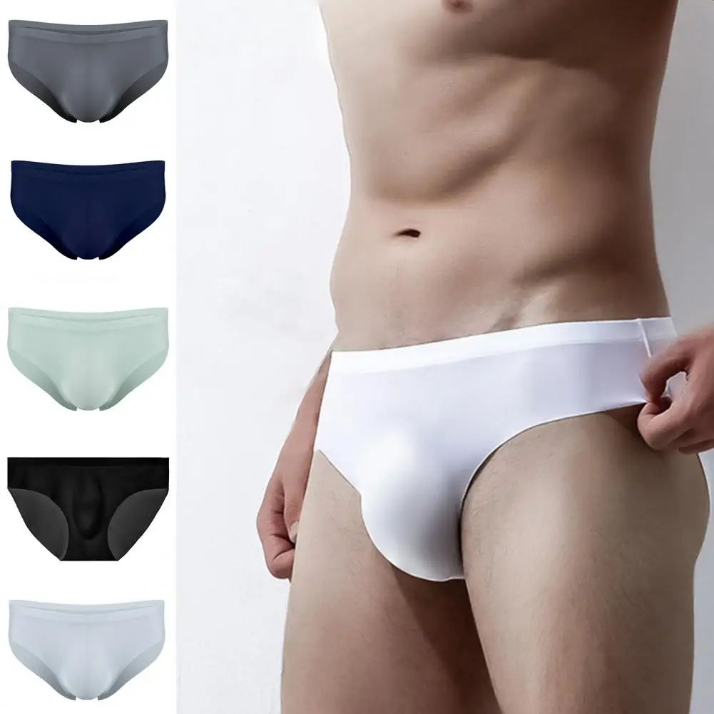 Sexy Men Briefs Summer Translucent Ice Silk Panties Seamless Low-rise Male Underwear Quick Drying Breathable Cool Male Panties
Sexy Men Briefs Summer Translucent Ice Silk Panties Seamless Low-rise Male Underwear Quick Drying Breathable Cool Male Panties