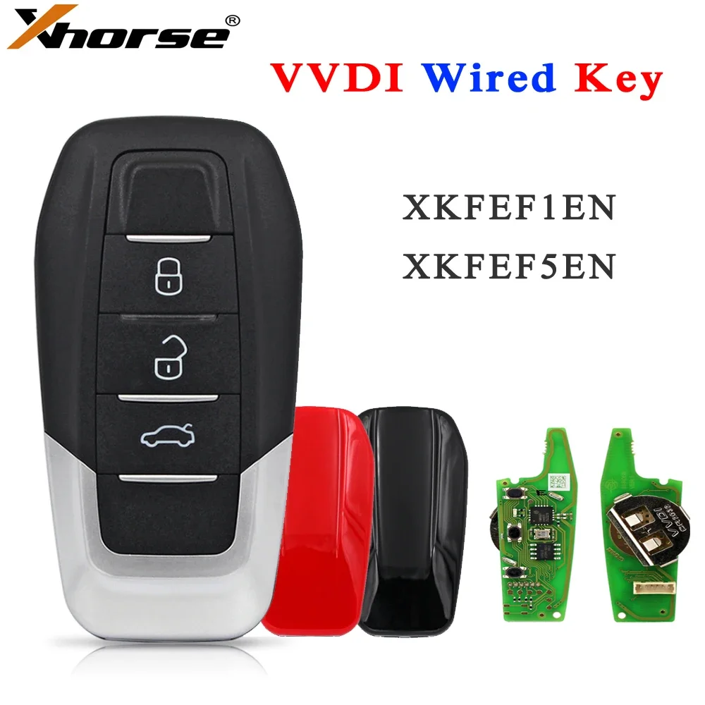 

Xhorse XKFEF1EN XKFEF5EN Wire Universal Remotes Car Keys for VVDI2 VVDI MINI Key Tool MAX Pro Keys Programmer