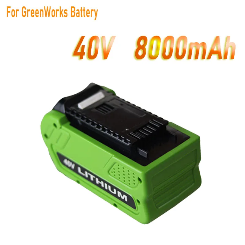 40V 6000mAh /8000mAh Li-ion Lawn Mower Rechargeable Battery For GreenWorks 40V G-MAX 29252 20202 22262 25312 25322 20642 29462
40V 6000mAh /8000mAh Li-ion Lawn Mower Rechargeable Battery For GreenWorks 40V G-MAX 29252 20202 22262 25312 25322 20642 29462