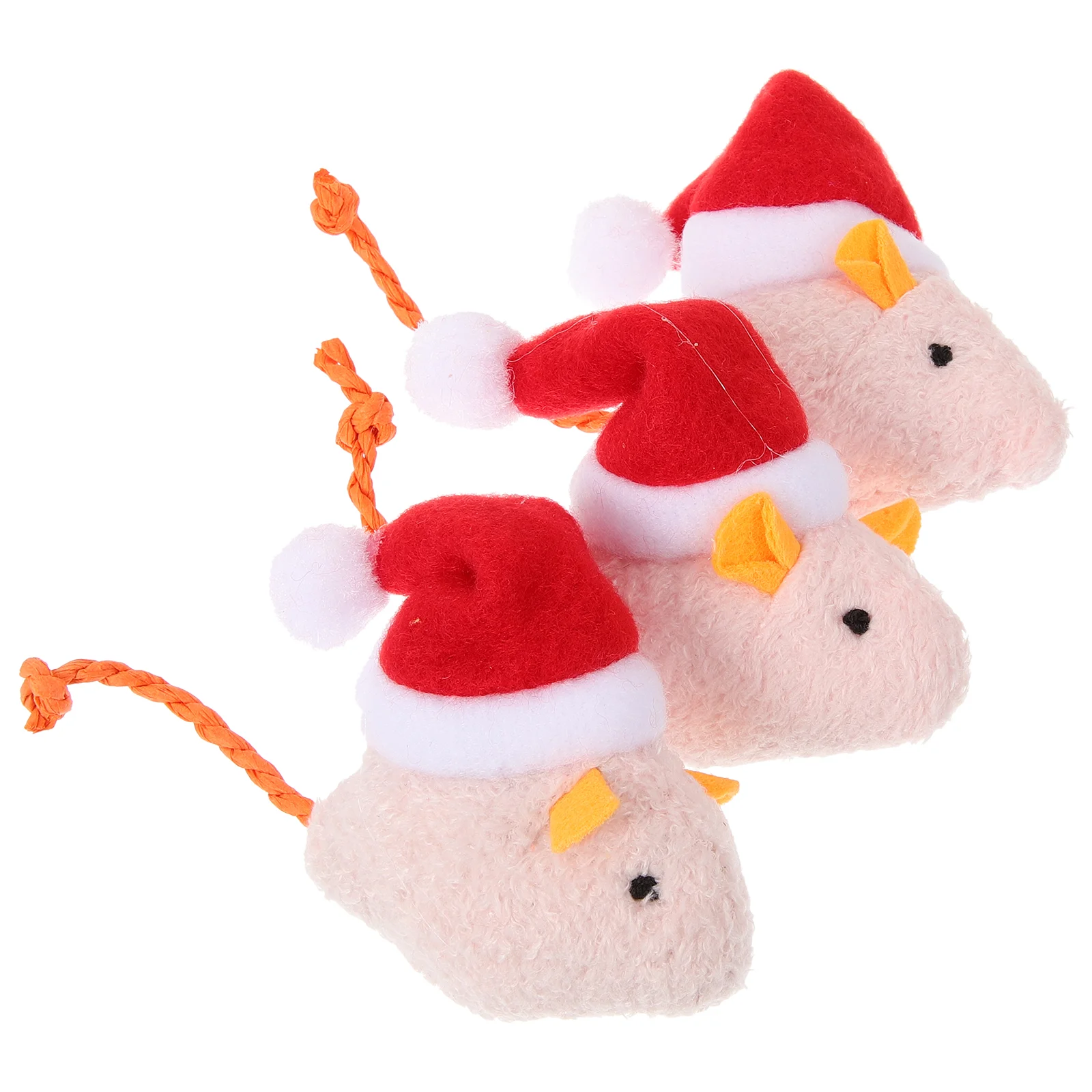 3 Pcs Christmas Simulation Mouse Toys For Indoor Cats Scratching Plaything Pet Portable Kitten Supplies
3 Pcs Christmas Simulation Mouse Toys For Indoor Cats Scratching Plaything Pet Portable Kitten Supplies