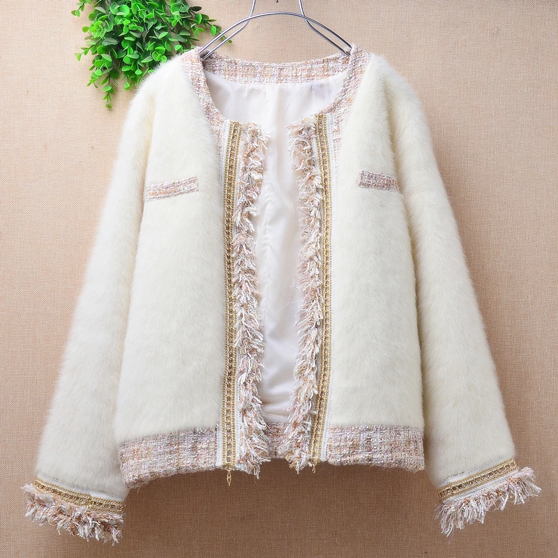 04 Ladies Women Fall Winter Clothing Hairy Lace Mink Cashmere Knitted Thick Warm Short Style Loose Cardigans Jacket Sweater Coat
04 Ladies Women Fall Winter Clothing Hairy Lace Mink Cashmere Knitted Thick Warm Short Style Loose Cardigans Jacket Sweater Coat