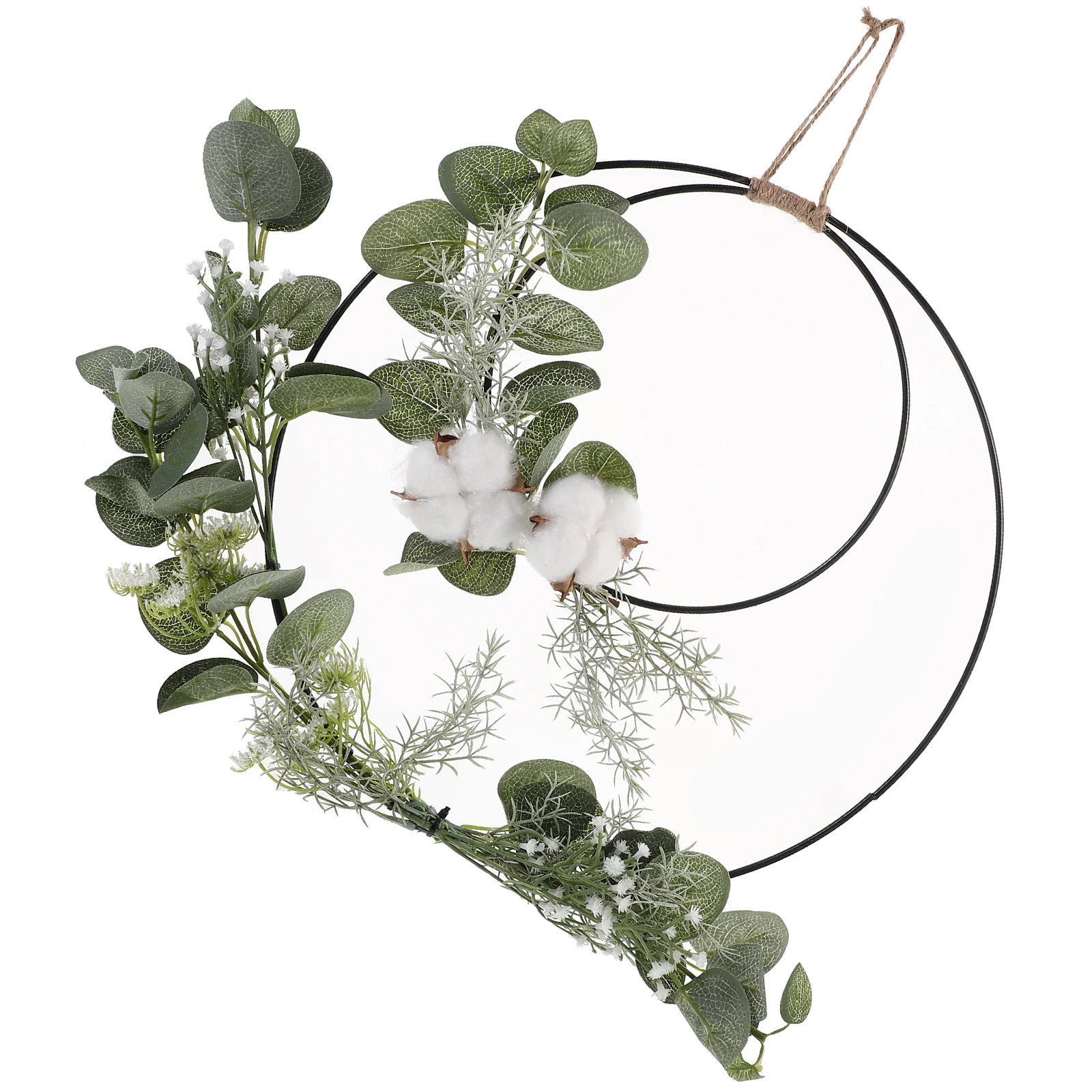 Artificial Cotton Wreath Double Ring Wall Hanging Design Wedding Bouquet Decoration Cross-border Flowers Ornament
Artificial Cotton Wreath Double Ring Wall Hanging Design Wedding Bouquet Decoration Cross-border Flowers Ornament