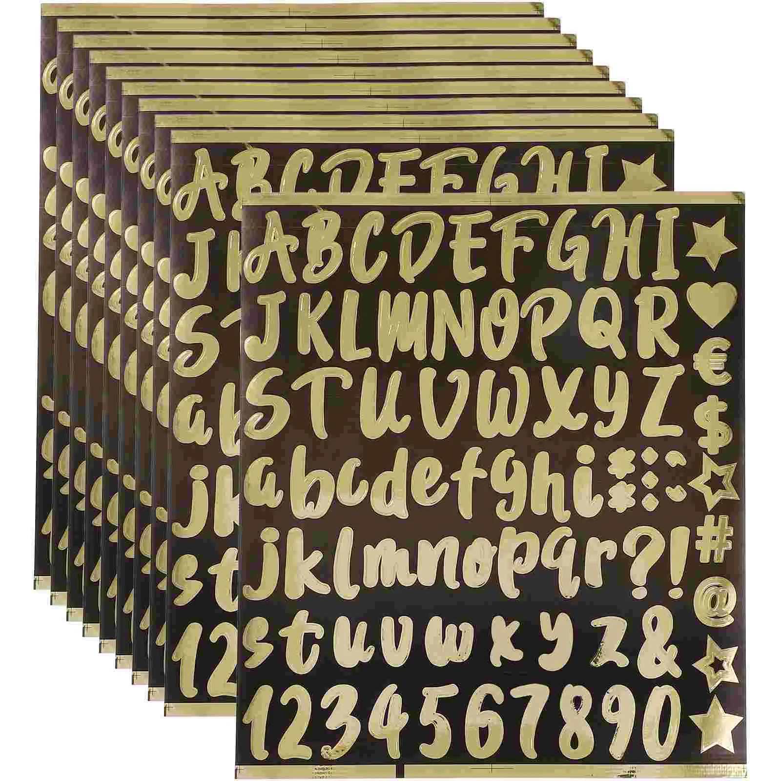 10 Sheets Alphanumeric Kit Stickers Reflective Mailbox Numbers outside for Mirror Letters Crafts
10 Sheets Alphanumeric Kit Stickers Reflective Mailbox Numbers outside for Mirror Letters Crafts