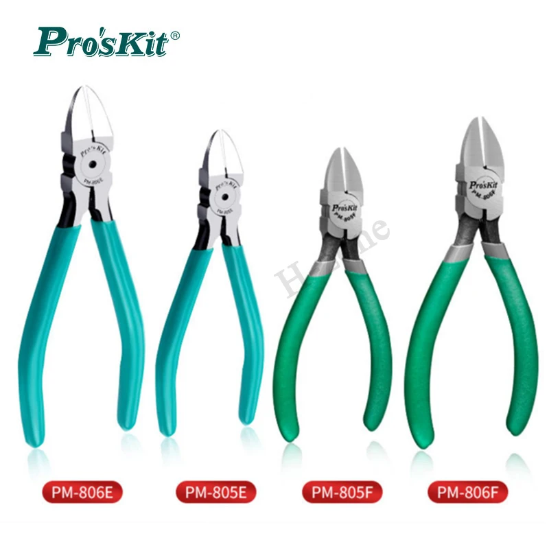 

Pro's Kit 5/6-inch precision water nozzle pliers Industrial grade electrical scissors Plastic anti-slip diagonal pliers PM-805E