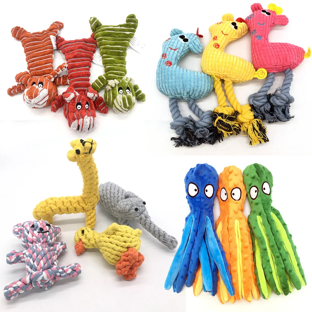 

Animals Shape Hedgehog Giraffe Dog Chew Toy Plush Squeaker Dog Toys Interactive Puppy Training Teething Toys Tortoise Squeaky