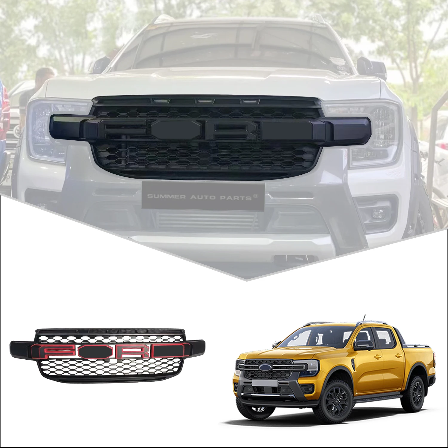 Exterior Accessories Truck Accessories Raptor Front Grille Led Light Car Front Grill For Ford Ranger T9
Exterior Accessories Truck Accessories Raptor Front Grille Led Light Car Front Grill For Ford Ranger T9