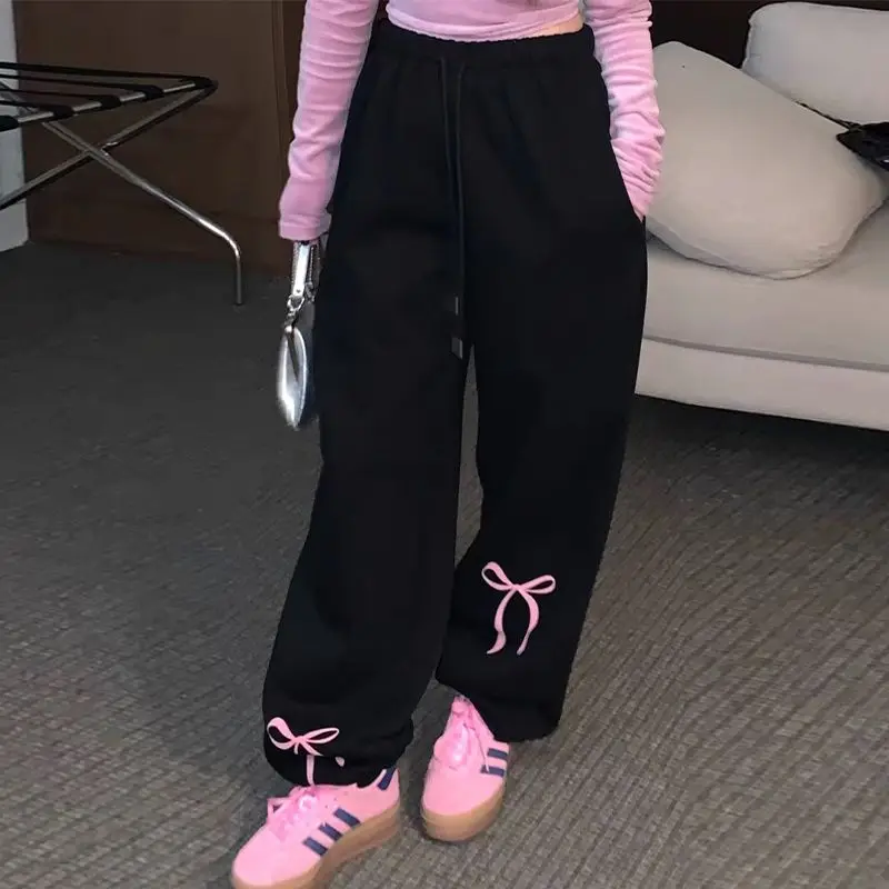 Deeptown Kawaii Y2k Fleece Sweatpants Women Korean Fashion Bows Print Oversize Winter Brushed Pants Cutecore Harajuku Trousers
Deeptown Kawaii Y2k Fleece Sweatpants Women Korean Fashion Bows Print Oversize Winter Brushed Pants Cutecore Harajuku Trousers