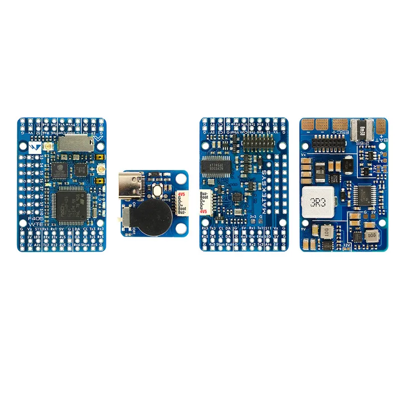 MATEKSYS F405-WTE BEC Baro OSD Blackbox 2-6S ArduPilot INAV F405 Контроллер полета 25x25 мм для радиоуправляемых многовинтовых летательных аппаратов FPV дронов
MATEKSYS F405-WTE BEC Baro OSD Blackbox 2-6S ArduPilot INAV F405 Контроллер полета 25x25 мм для радиоуправляемых многовинтовых летательных аппаратов FPV дронов
