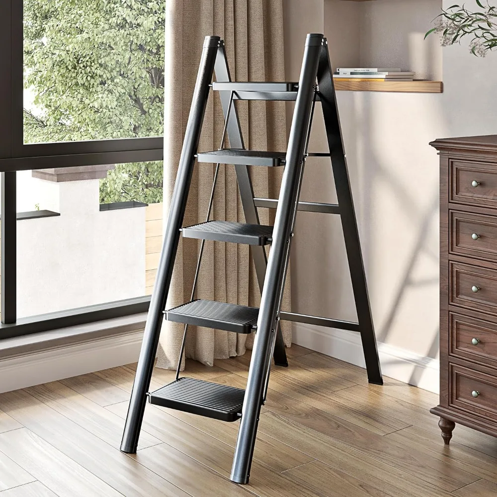 Step Ladders, 5 Ladder,Lightweight Folding Stool with Anti-Slip Pedal,600 Lbs Portable Sturdy Steel, Step Ladders
Step Ladders, 5 Ladder,Lightweight Folding Stool with Anti-Slip Pedal,600 Lbs Portable Sturdy Steel, Step Ladders