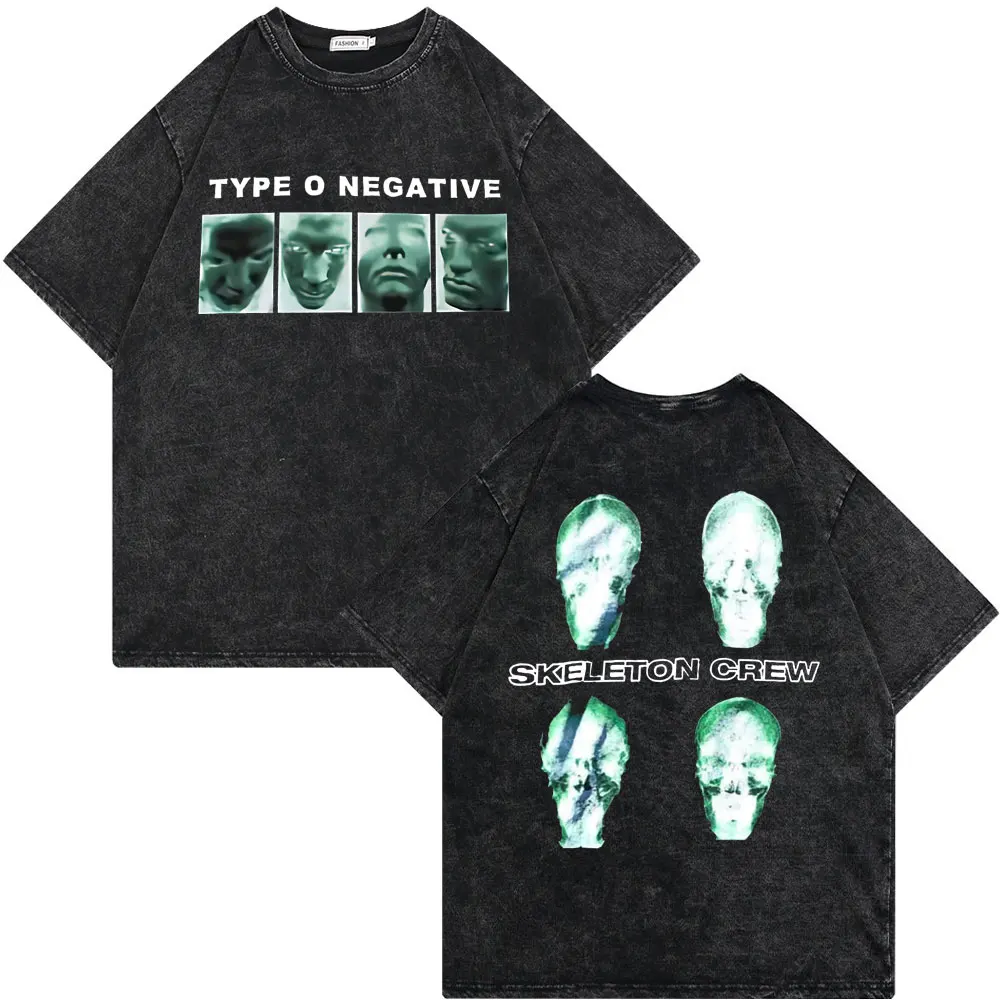 Washed Vintage Rock Band Type O Negative New Arrived Graphic Tshirt Male Short Sleeve Men Women Gothic Fashion Oversized T-shirt
Washed Vintage Rock Band Type O Negative New Arrived Graphic Tshirt Male Short Sleeve Men Women Gothic Fashion Oversized T-shirt