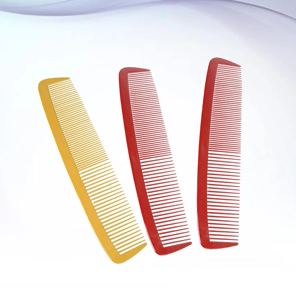 

3 Pcs Halloween Funny Giant Man Big Comb Handmade Natural Comb Wide Tooth Comb for Halloween Party Carnival Party