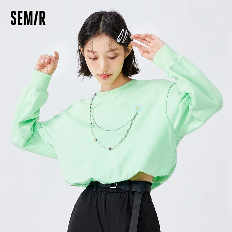Свитшот Semir Женский, стильная нишевая кофта с открытыми плечами, милый Свободный Топ для маленькой девочки, Ранняя весна 2022
Свитшот Semir Женский, стильная нишевая кофта с открытыми плечами, милый Свободный Топ для маленькой девочки, Ранняя весна 2022