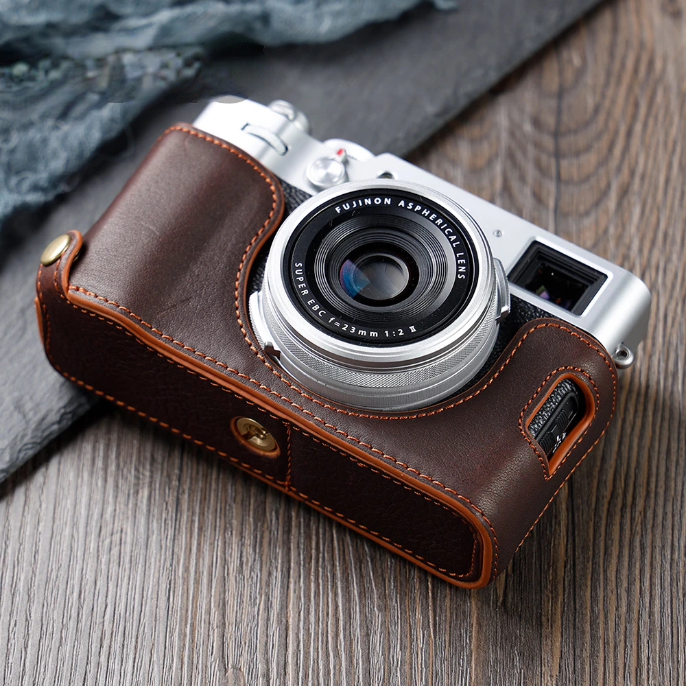 Для Fujifilm X100V X100F боди для камеры из натуральной кожи чехол для камеры с ручкой половина сумки
Для Fujifilm X100V X100F боди для камеры из натуральной кожи чехол для камеры с ручкой половина сумки