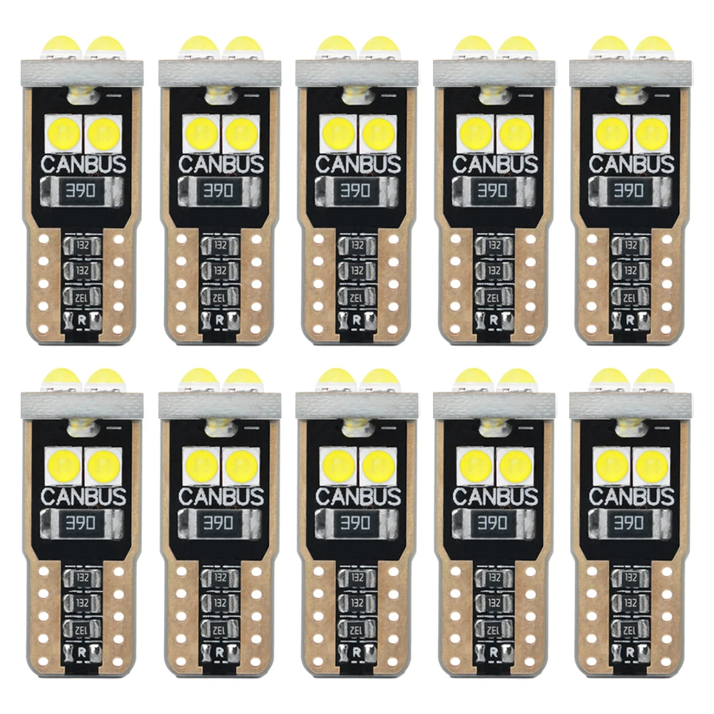 10Pcs 12V Interface T10 LED 6 SMD Indoor Parking Lights Lighting Bulb Amber White Easy To Use Car Replacement Parts
10Pcs 12V Interface T10 LED 6 SMD Indoor Parking Lights Lighting Bulb Amber White Easy To Use Car Replacement Parts