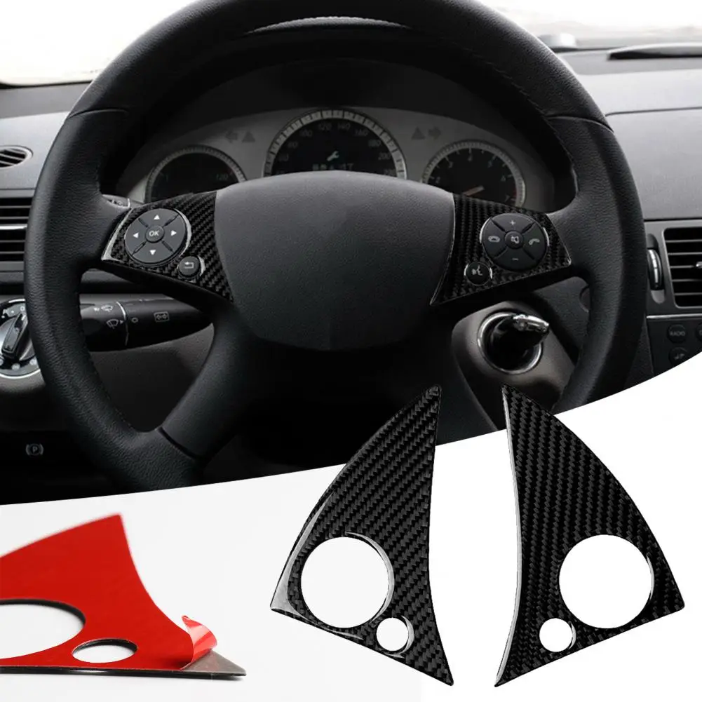 Steering Wheel Decal Hollowed Arc Design Car Decoration Scratch-resistant Car Steering Wheel Button Panel Frame Cover 2Pcs
Steering Wheel Decal Hollowed Arc Design Car Decoration Scratch-resistant Car Steering Wheel Button Panel Frame Cover 2Pcs