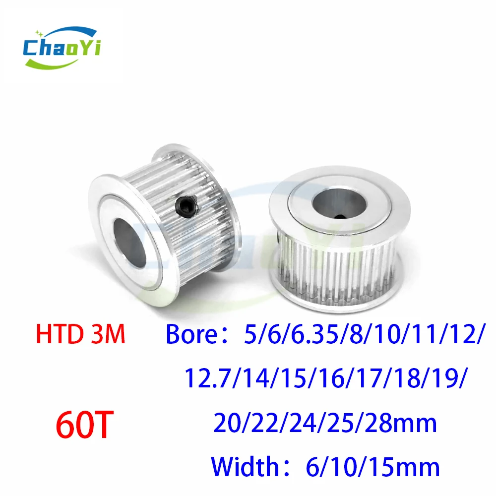 HTD 3M 60 Teeth Timing Pulley Bore 5/6/6.35/8/10/12/12.7/14/15/16/18/20/22/25/28mm For Synchronous Belt Width 10/15/20mm Wheel
HTD 3M 60 Teeth Timing Pulley Bore 5/6/6.35/8/10/12/12.7/14/15/16/18/20/22/25/28mm For Synchronous Belt Width 10/15/20mm Wheel