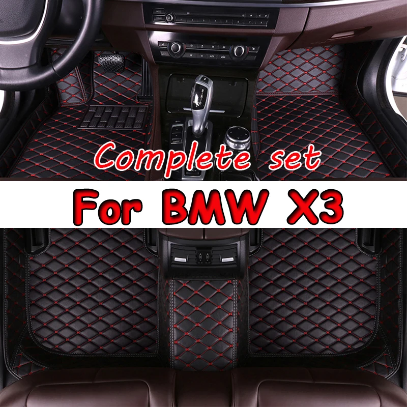 

Car Floor Mats For BMW X3 F25 MK2 2011~2014 Leather Luxury Mat Protective Pad Rug Covers Carpet Car Accessories Interior Parts