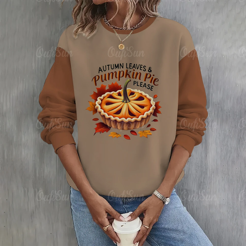 2024 New Women's Sweater Autumn Round Neck Long Sleeve Pullover Thanksgiving Printing Sweatershirt Fashion Street Funny Clothing
2024 New Women's Sweater Autumn Round Neck Long Sleeve Pullover Thanksgiving Printing Sweatershirt Fashion Street Funny Clothing