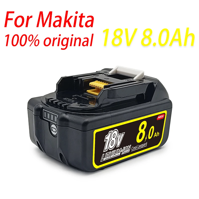New Upgraded 18V 8Ah Lithium Ion Battery,for Makita Power Tool BL1840 BL1850 BL1830 BL1860B LXT 18V 8000mAh Li-ion Battery
New Upgraded 18V 8Ah Lithium Ion Battery,for Makita Power Tool BL1840 BL1850 BL1830 BL1860B LXT 18V 8000mAh Li-ion Battery