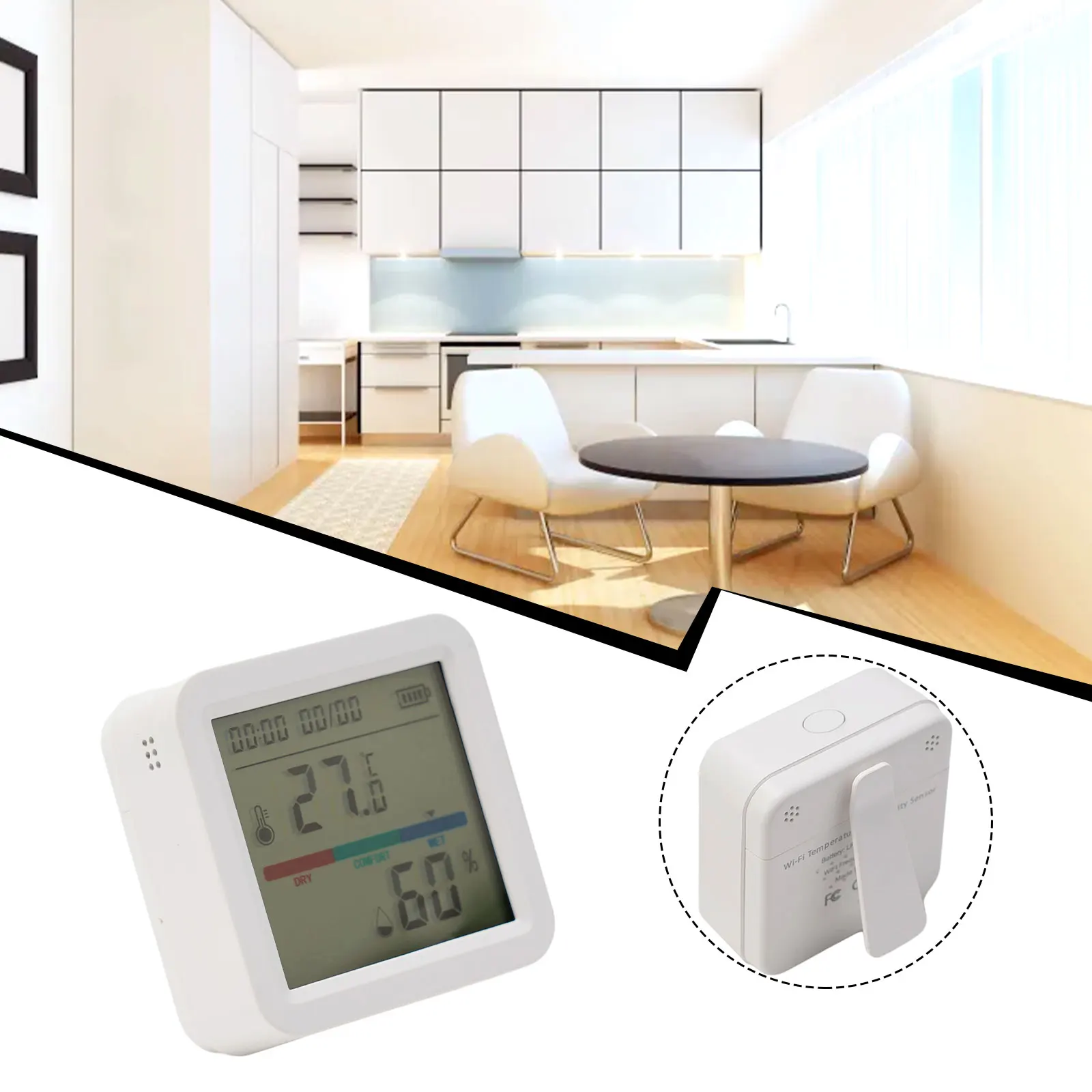 Smart WiFi Temperature And Humidity Sensor WithSmart WiFi Temperature And Humidity Sensor With LCD DisplLCD Display Tuya Indoor
Smart WiFi Temperature And Humidity Sensor WithSmart WiFi Temperature And Humidity Sensor With LCD DisplLCD Display Tuya Indoor