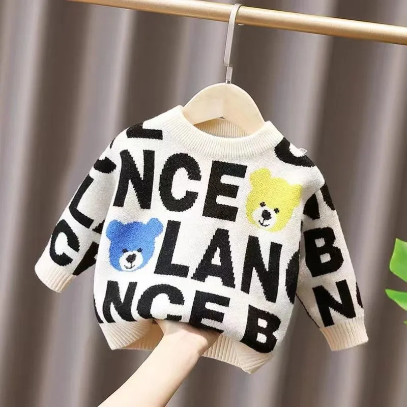 Children Baby letter Sweater Knitted Autum Winter toddler Boy Girl Clothes Kid Toddler Girl Boy Pullover Baby Outerwear
Children Baby letter Sweater Knitted Autum Winter toddler Boy Girl Clothes Kid Toddler Girl Boy Pullover Baby Outerwear