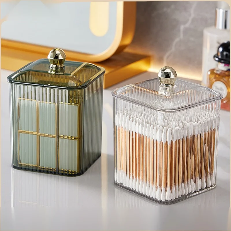 Light Luxury Cotton Swab Storage Box Desktop Dressing Table Dustproof Transparent Rubber Band Lipstick Cosmetics Storage Box
Light Luxury Cotton Swab Storage Box Desktop Dressing Table Dustproof Transparent Rubber Band Lipstick Cosmetics Storage Box