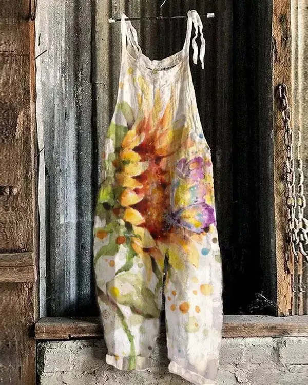 Fashion Print Workwear Tie Dye Wide Leg Pants Women Summer Casual Women Sling Jumpsuits Loose 2022 Retro Playsuits Dropshipping
Fashion Print Workwear Tie Dye Wide Leg Pants Women Summer Casual Women Sling Jumpsuits Loose 2022 Retro Playsuits Dropshipping